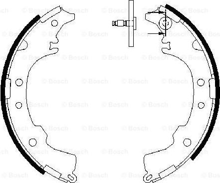 BOSCH 0 986 487 588 - Bremžu loku komplekts www.autospares.lv