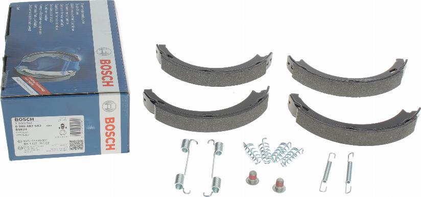 BOSCH 0 986 487 582 - Bremžu loku kompl., Stāvbremze www.autospares.lv