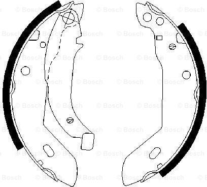 BOSCH 0 986 487 533 - Bremžu loku komplekts autospares.lv