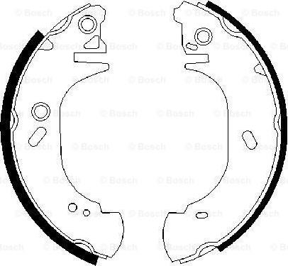 BOSCH 0 986 487 525 - Bremžu loku komplekts autospares.lv