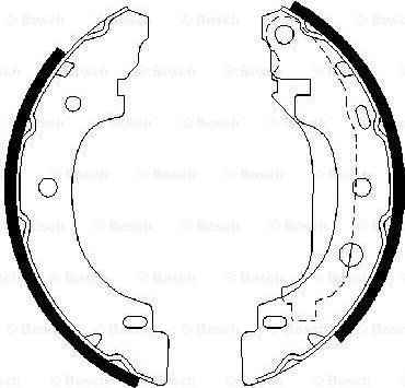 BOSCH 0 986 487 570 - Bremžu loku komplekts www.autospares.lv