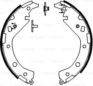 BOSCH 0 986 487 692 - Bremžu loku komplekts www.autospares.lv