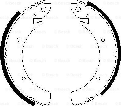 BOSCH 0 986 487 648 - Bremžu loku komplekts autospares.lv