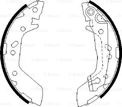 BOSCH 0 986 487 655 - Brake Shoe Set www.autospares.lv