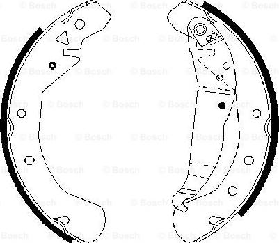 BOSCH 0 986 487 658 - Brake Shoe Set www.autospares.lv