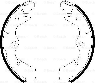 BOSCH 0 986 487 653 - Bremžu loku komplekts www.autospares.lv