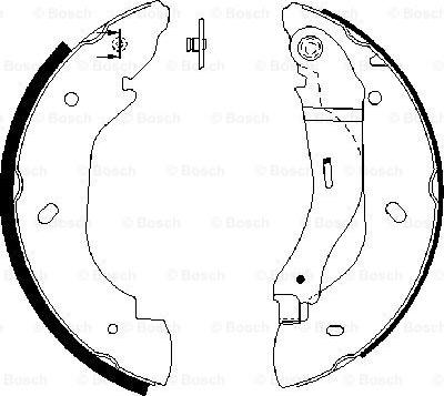 BOSCH 0 986 487 660 - Bremžu loku komplekts www.autospares.lv