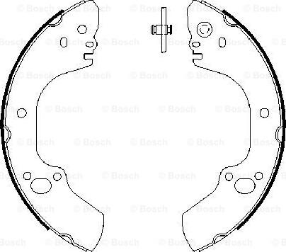 BOSCH 0 986 487 662 - Bremžu loku komplekts www.autospares.lv