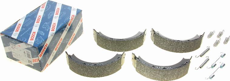 BOSCH 0 986 487 611 - Brake Shoe Set, parking brake www.autospares.lv