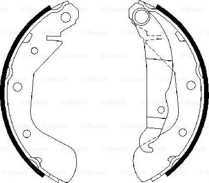 BOSCH 0 986 487 613 - Bremžu loku komplekts www.autospares.lv