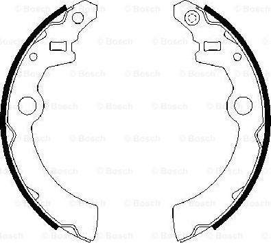 BOSCH 0 986 487 682 - Bremžu loku komplekts www.autospares.lv