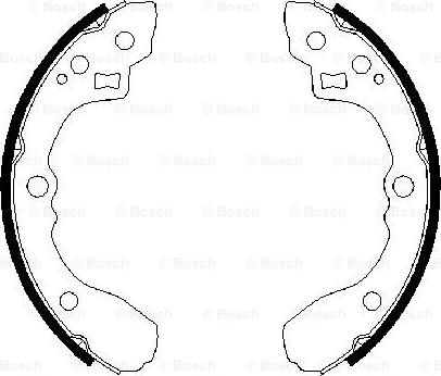 BOSCH 0 986 487 687 - Bremžu loku komplekts www.autospares.lv