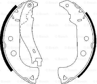 BOSCH 0 986 487 629 - Bremžu loku komplekts autospares.lv