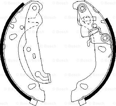 BOSCH 0 986 487 624 - Bremžu loku komplekts autospares.lv