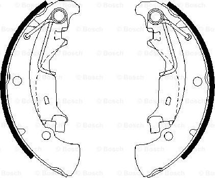 BOSCH 0 986 487 675 - Bremžu loku komplekts www.autospares.lv