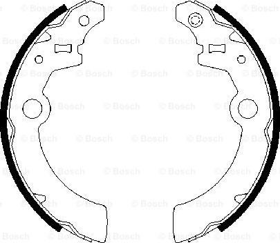 BOSCH 0 986 487 676 - Bremžu loku komplekts www.autospares.lv