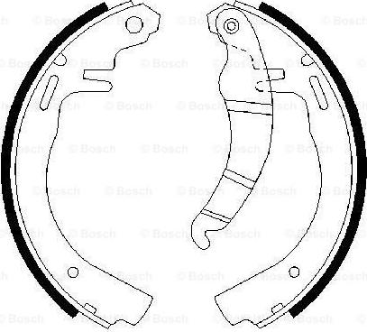 BOSCH 0 986 487 069 - Bremžu loku komplekts www.autospares.lv