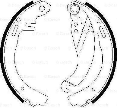 BOSCH 0 986 487 068 - Bremžu loku komplekts autospares.lv