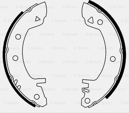 BOSCH 0 986 487 011 - Bremžu loku komplekts www.autospares.lv