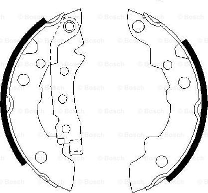 BOSCH 0 986 487 081 - Bremžu loku komplekts autospares.lv