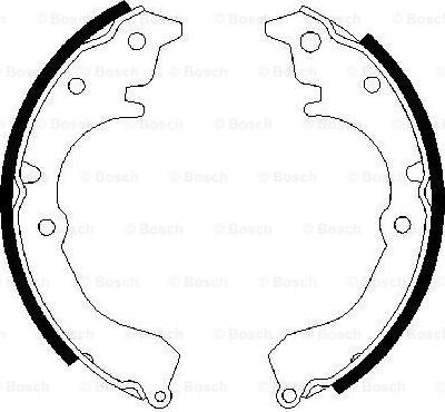 BOSCH 0 986 487 025 - Brake Shoe Set www.autospares.lv