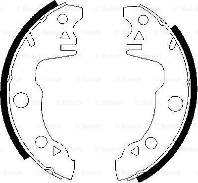 BOSCH 0 986 487 020 - Brake Shoe Set www.autospares.lv