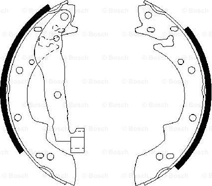 BOSCH 0 986 487 076 - Brake Shoe Set www.autospares.lv