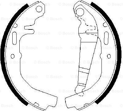 BOSCH 0 986 487 071 - Bremžu loku komplekts autospares.lv