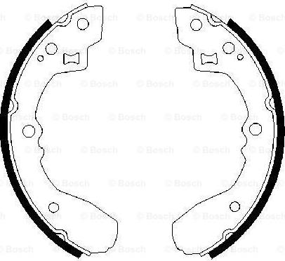 BOSCH 0 986 487 189 - Bremžu loku komplekts www.autospares.lv