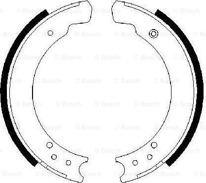 BOSCH 0 986 487 395 - Bremžu loku komplekts www.autospares.lv