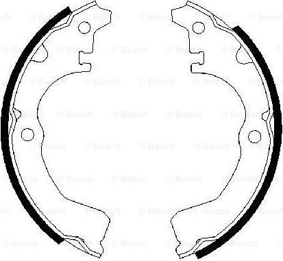 BOSCH 0 986 487 390 - Brake Shoe Set www.autospares.lv