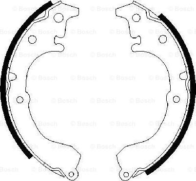 BOSCH 0 986 487 349 - Brake Shoe Set www.autospares.lv