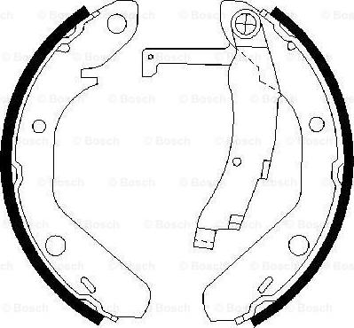 BOSCH 0 986 487 342 - Bremžu loku komplekts autospares.lv