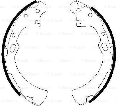 BOSCH 0 986 487 369 - Brake Shoe Set www.autospares.lv