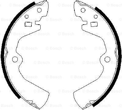 BOSCH 0 986 487 300 - Brake Shoe Set www.autospares.lv