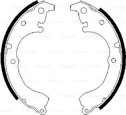 BOSCH 0 986 487 303 - Brake Shoe Set www.autospares.lv