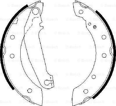 BOSCH 0 986 487 311 - Bremžu loku komplekts www.autospares.lv