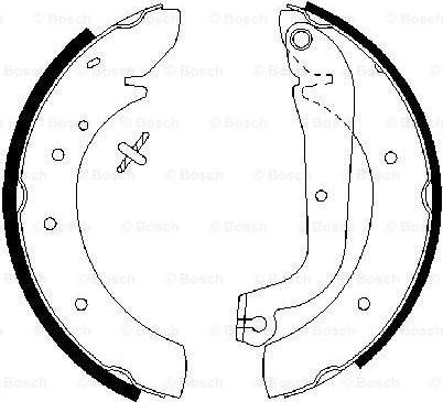 BOSCH 0 986 487 313 - Bremžu loku komplekts autospares.lv