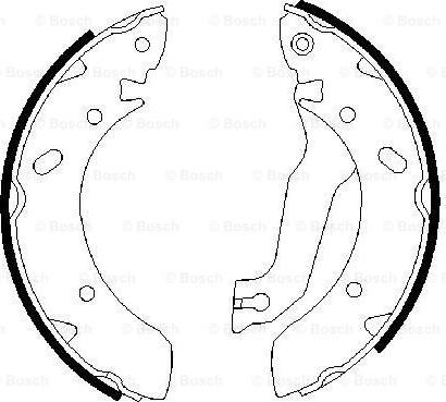 BOSCH 0 986 487 387 - Brake Shoe Set www.autospares.lv