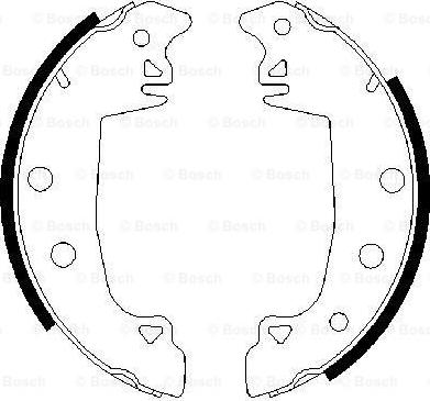 BOSCH 0 986 487 336 - Bremžu loku komplekts www.autospares.lv