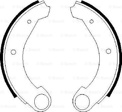 BOSCH 0 986 487 322 - Bremžu loku komplekts autospares.lv