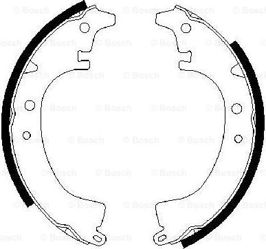 BOSCH 0 986 487 294 - Brake Shoe Set www.autospares.lv