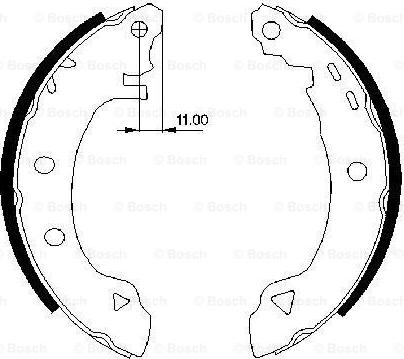 BOSCH 0 986 487 295 - Bremžu loku komplekts www.autospares.lv