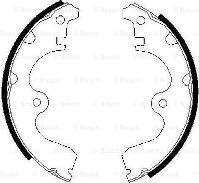 BOSCH 0 986 487 298 - Brake Shoe Set www.autospares.lv