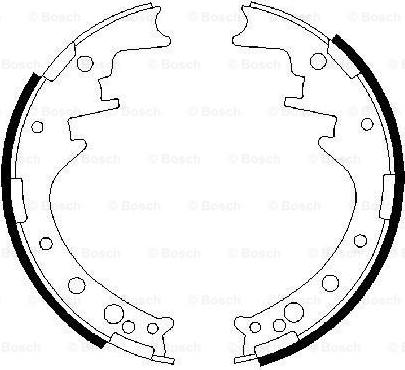 BOSCH 0 986 487 292 - Brake Shoe Set www.autospares.lv