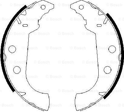 BOSCH 0 986 487 243 - Bremžu loku komplekts www.autospares.lv