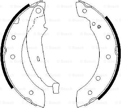 BOSCH 0 986 487 266 - Bremžu loku komplekts www.autospares.lv