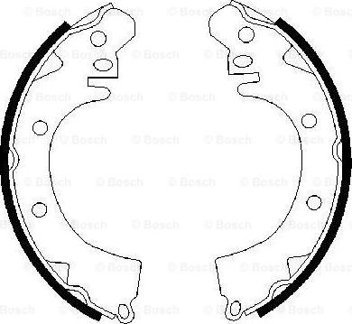 BOSCH 0 986 487 208 - Brake Shoe Set www.autospares.lv