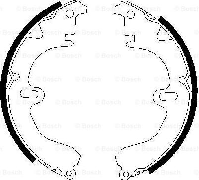 BOSCH 0 986 487 203 - Brake Shoe Set www.autospares.lv