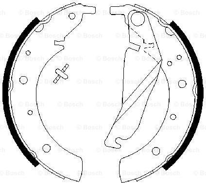 BOSCH 0 986 487 212 - Bremžu loku komplekts autospares.lv